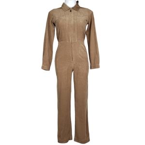 Madewell | NWT Weathered Walnut Corduroy Zip-Up Utility Jumpsuit Women's XXS